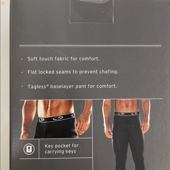 Champion men medium black long john workout pants - Picture 4 of 6